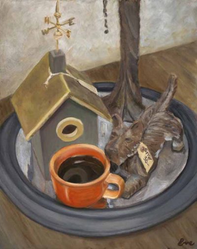At Madison Square and Garden Cafe, Laguna Beach by Eve Plumb