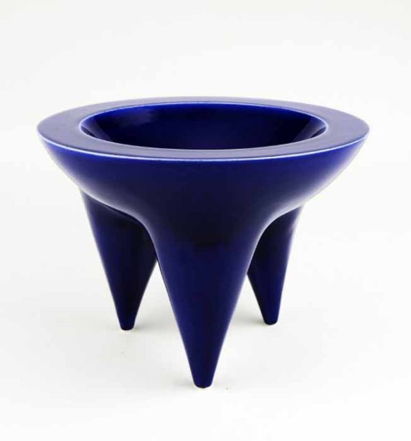Blue Flat Top Bowl by Eric Boos