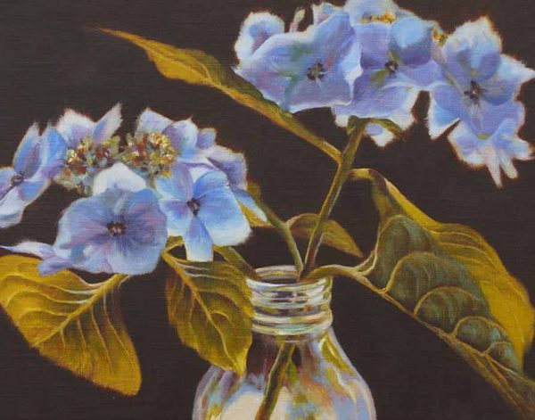 Blue Hydrangeas by Kathrine Lemke Waste