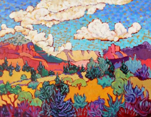 Clouds Over Red Rocks by Claudia Hartley