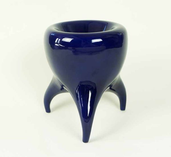 Cobalt Blue Tripod Bowl   by Eric Boos