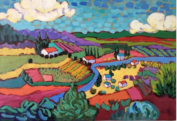 Looking Down on the Valley by Claudia Hartley