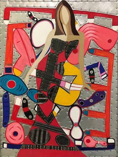 Me & Elizabeth Murray (selfportrait) by Christi Manuelito