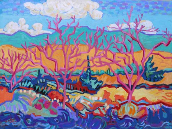Pink Trees by Claudia Hartley