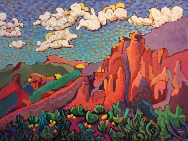 Rugged Desert Mountain (Lake Bartlett) by Claudia Hartley