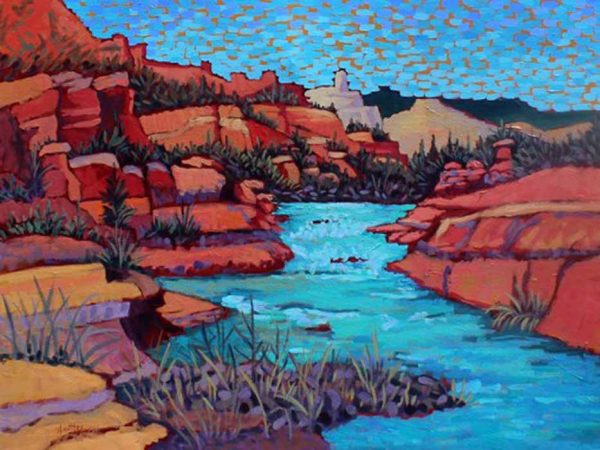 Slide Rock Waters by Claudia Hartley