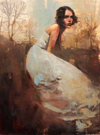 Sticks & Blue Dress by Michael Carson