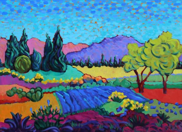 Valley Blues and Yellows by Claudia Hartley