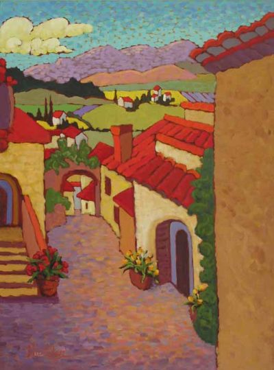 Walking through an Old Village by Claudia Hartley