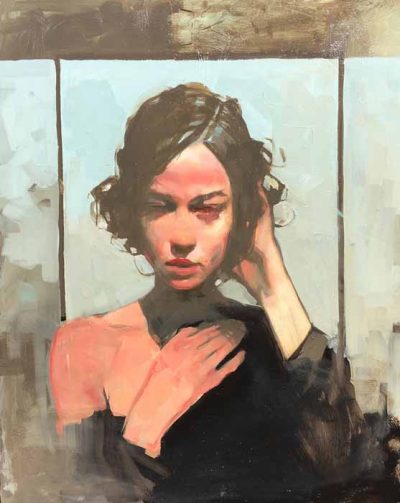 Woman in Blue by Michael Carson