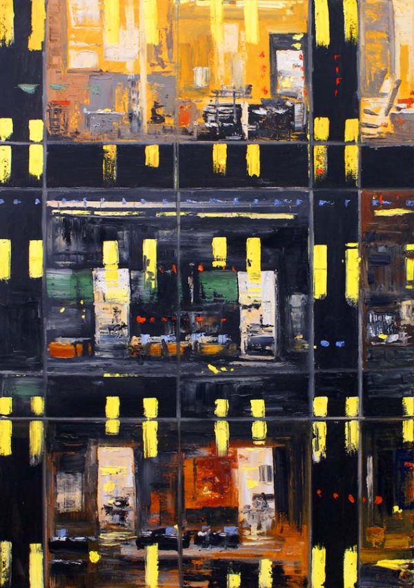 53rd Street Reflections- Midnight by James Pringle Cook