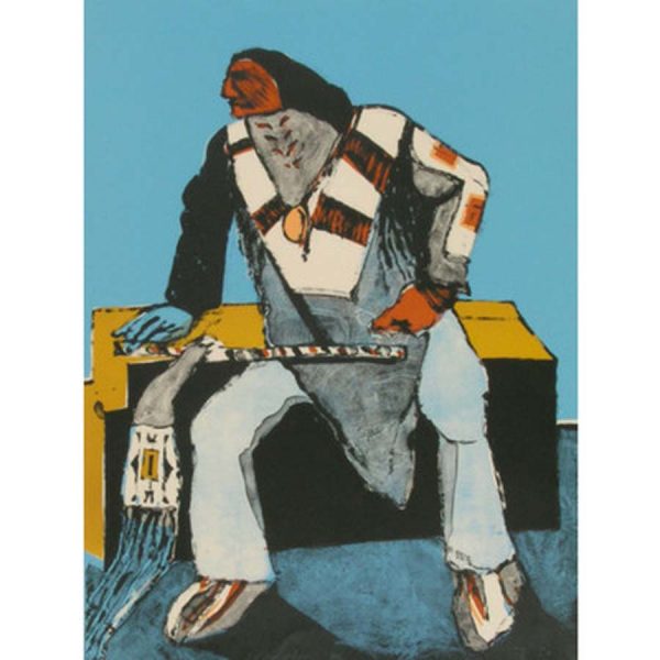 Another Deco Indian, Artist Proof, 1978 by Fritz Scholder