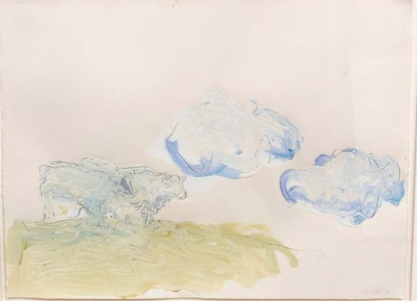 Charolais Drawing 39, 1984 by Theodore Waddell