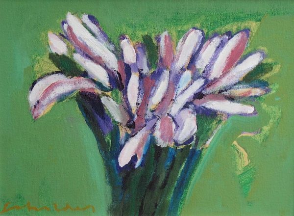 Flowers on Green, 2003 by Fritz Scholder