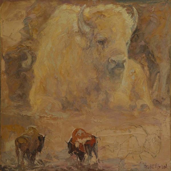 For The White Bison by Mary Roberson