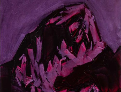Grand Teton, ROYGBIV #2, Violet (quinacridone magenta and violet) by Jivan Lee