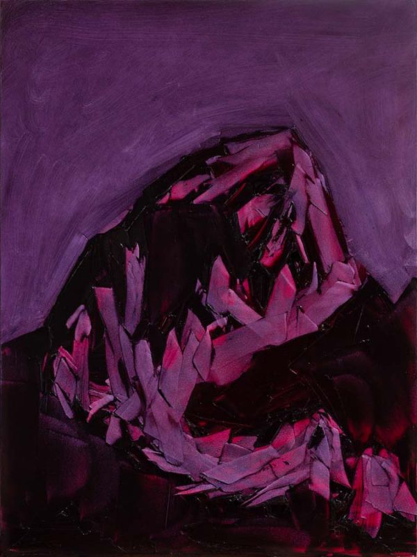 Grand Teton, ROYGBIV #2, Violet (quinacridone magenta and violet) by Jivan Lee