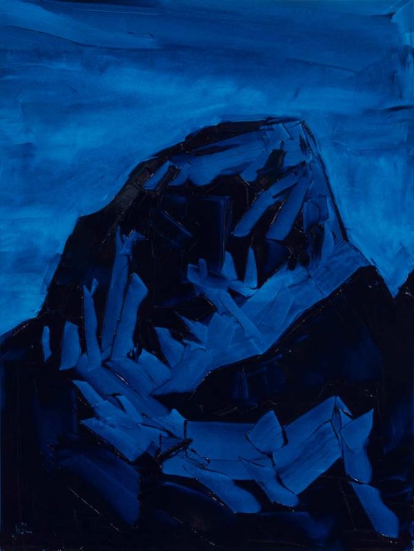 Grand Teton, ROYGBIV #3, Blue (Ultramarine blue) by Jivan Lee
