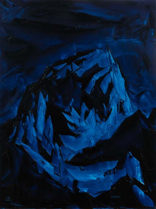 Grand Teton, ROYGBIV #3, Indigo (Prussian blue) by Jivan Lee