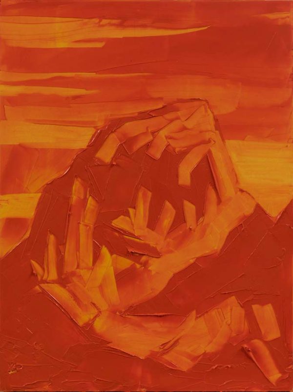 Grand Teton, ROYGBIV #3, Orange (transparent orange) by Jivan Lee