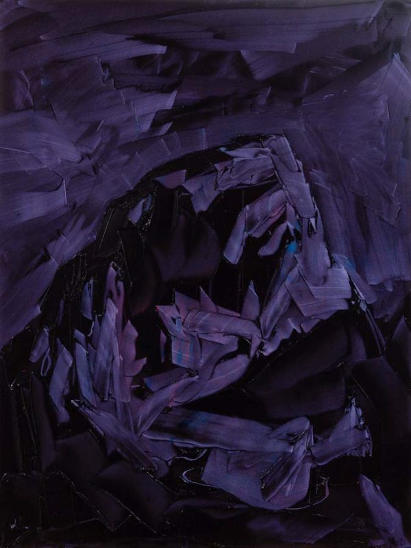 Grand Teton, ROYGBIV #3, Violet (quinacridone violet and dioxazine purple) by Jivan Lee