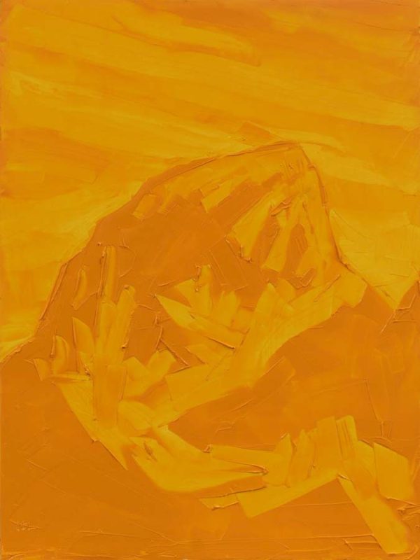 Grand Teton, ROYGBIV #3, Yellow (Hansa yellow deep) by Jivan Lee