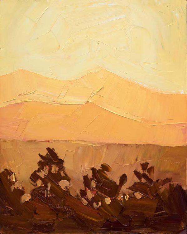 Illuminated Ridges 1- Orange by Jivan Lee