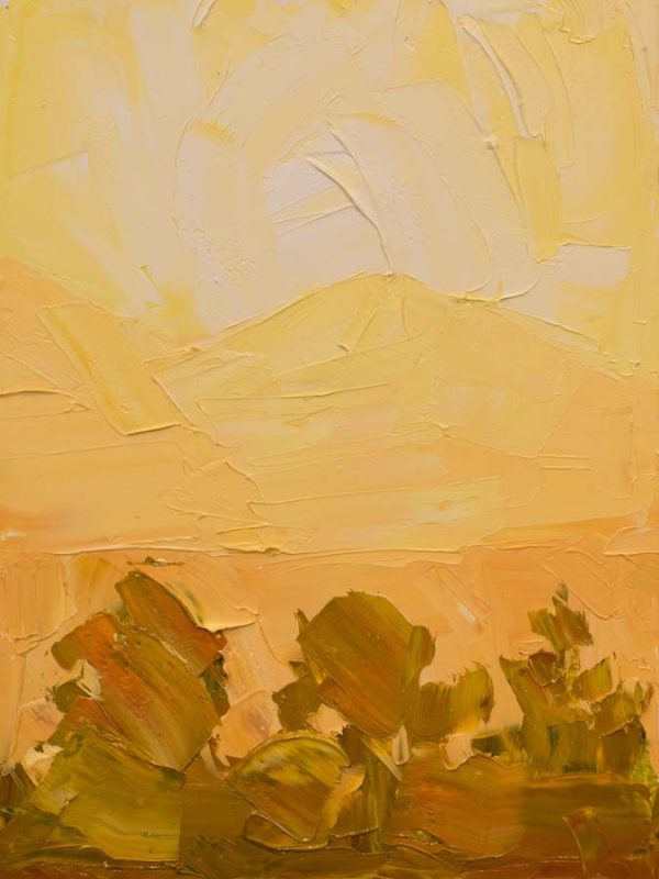 Illuminated Ridges 2- Yellow by Jivan Lee