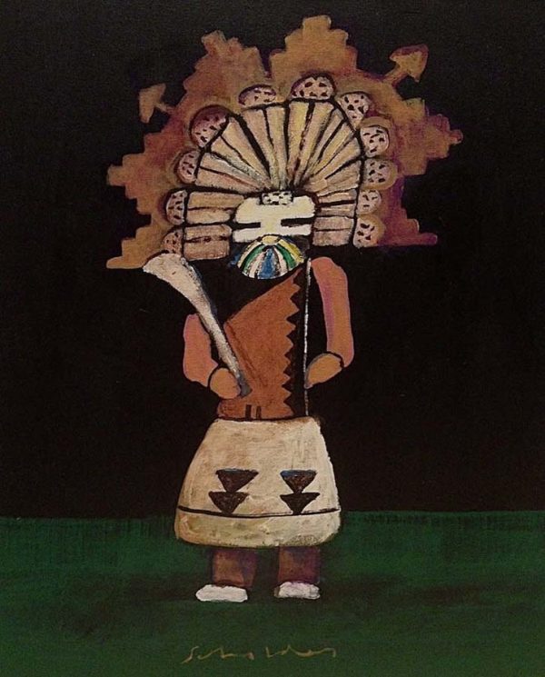 Kachina with Hunting Stick, 2004 by Fritz Scholder