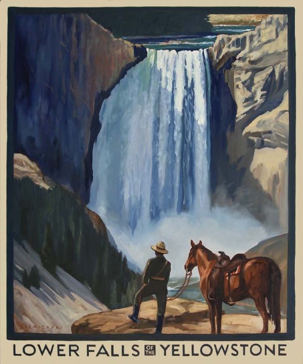 Lower Falls of the Yellowstone by Dennis Ziemienski