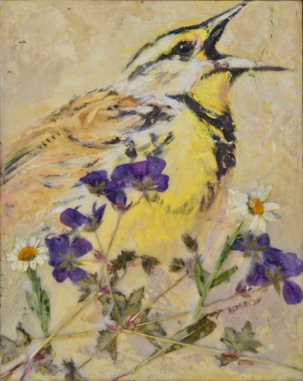 Meadowlark Singing by Mary Roberson