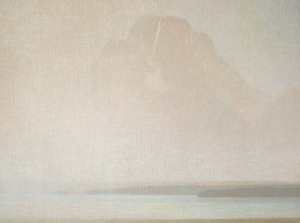 Mt. Moran Through Rain by David Grossmann