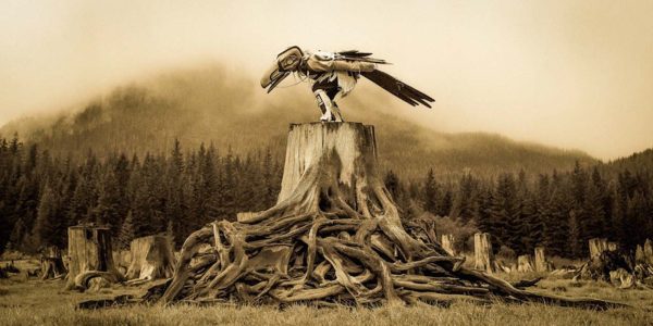 Raven Tells His Story in the Fog #8/15 by Zoe Marieh Urness