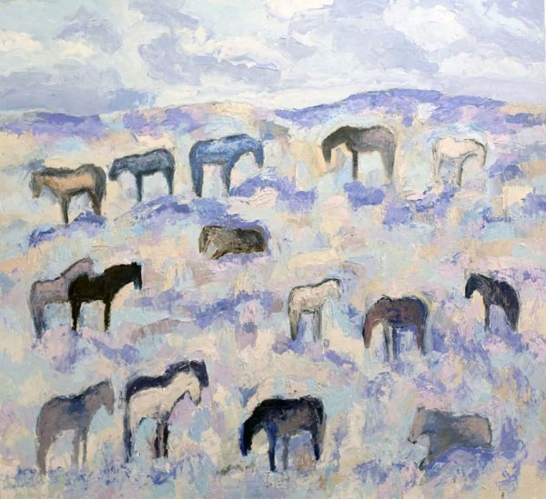 Red Lodge Horses #3 by Theodore Waddell
