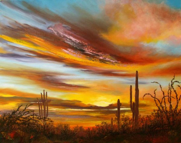 Sweeping Desert Vista by Cyndy Carstens