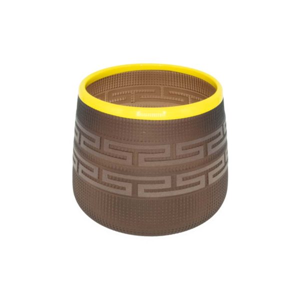 Tlingit Berry Basket- #B18-133 Tea/Yellow by Preston Singletary