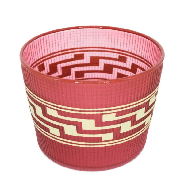 Tlingit Berry Basket- #B18-136 Salmon/Red by Preston Singletary