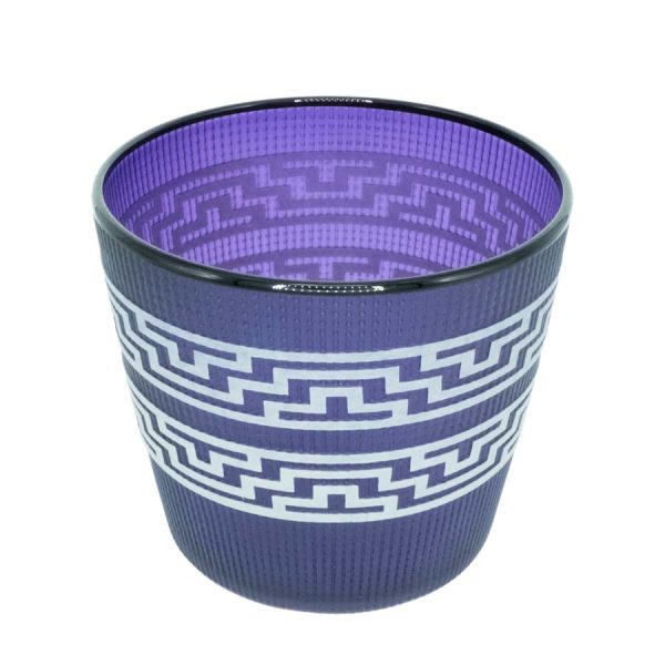 Tlingit Berry Basket- #B19-48 Purple/Midnight by Preston Singletary