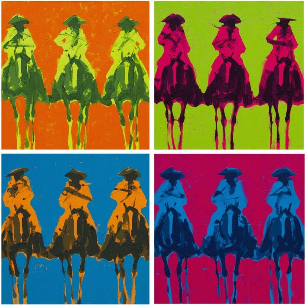 Vaqueros Andres – Naranja, Limon, Azul, Rosa by Duke Beardsley