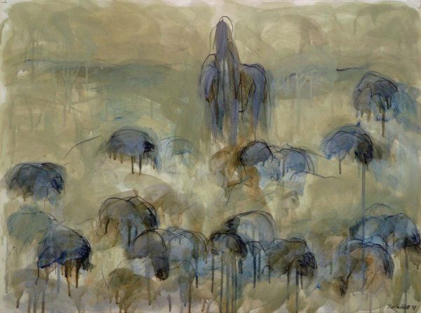 White Cloud Sheep Dr. #15 by Theodore Waddell