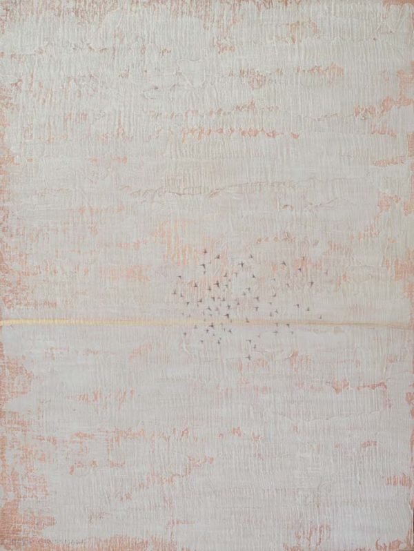 Winter Horizon with Flying Birds by David Grossmann