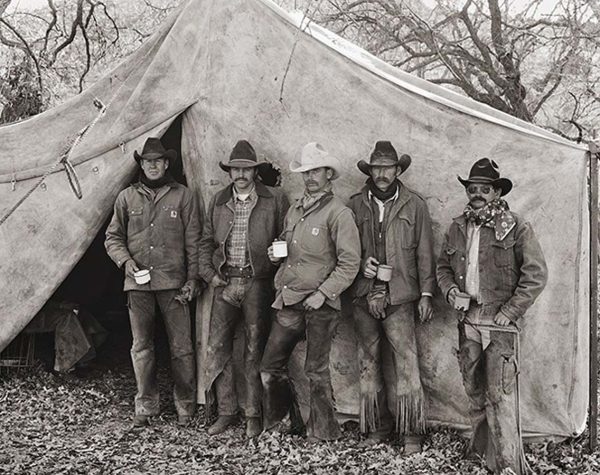 Bill Moorhouse, Bob Philips, Jeff Shipp, Jack Bowlin & Jerry Brashears, Oro Ranch, Arizona by Jay Dusard