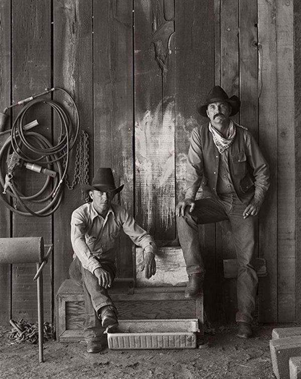Buster Scarborough and Bob Pulley, A Bar V Ranch, Arizona by Jay Dusard