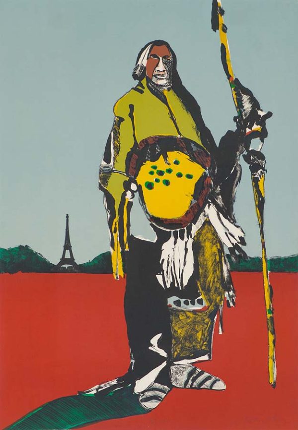 Indian in Paris by Fritz Scholder