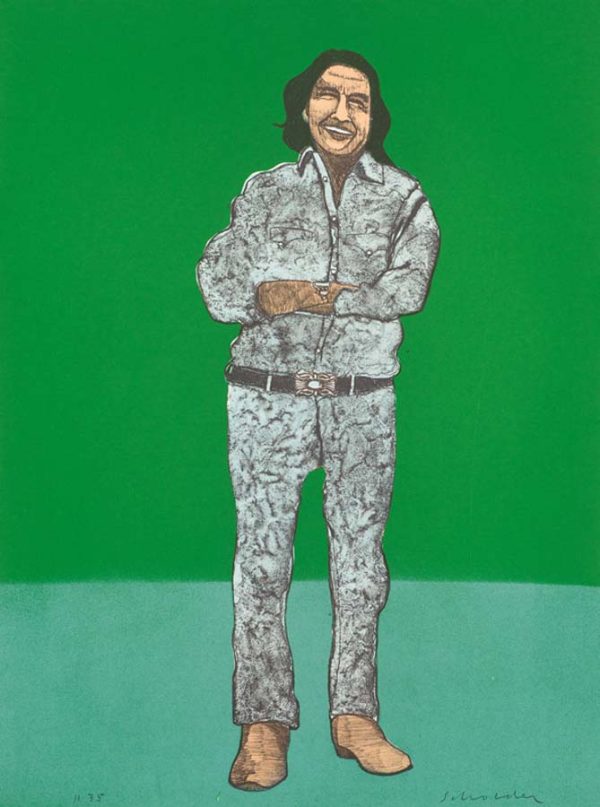 Laughing Artist (Second State) by Fritz Scholder