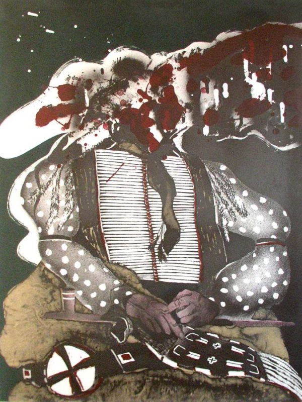 Portrait of a Massacred Indian 3 by Fritz Scholder