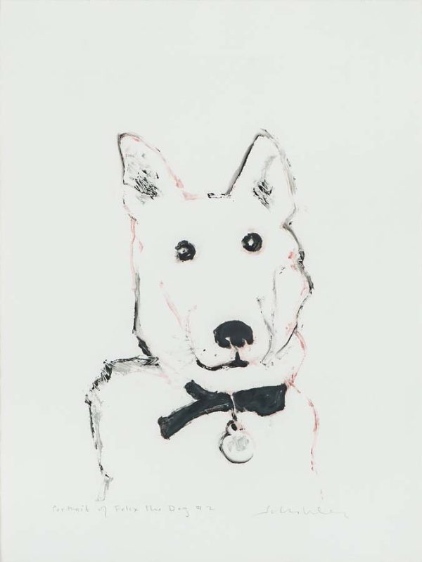 Portrait of Felix the Dog #2 by Fritz Scholder