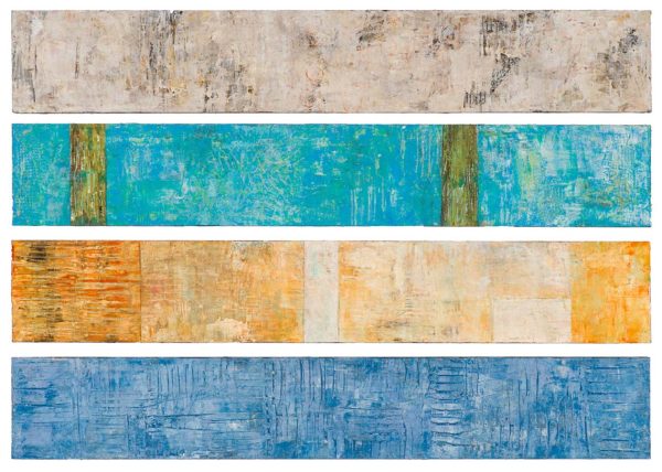 Quiet Fields (quadriptych) by Hilario Gutierrez