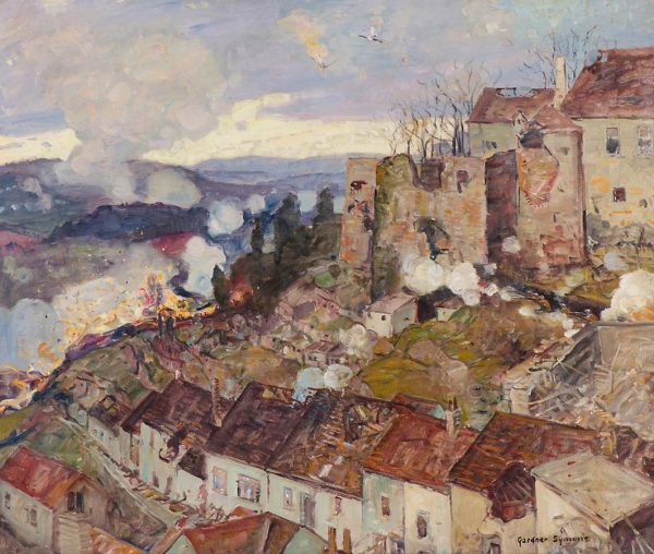 Rhine Village Under Siege by George Gardner Symons