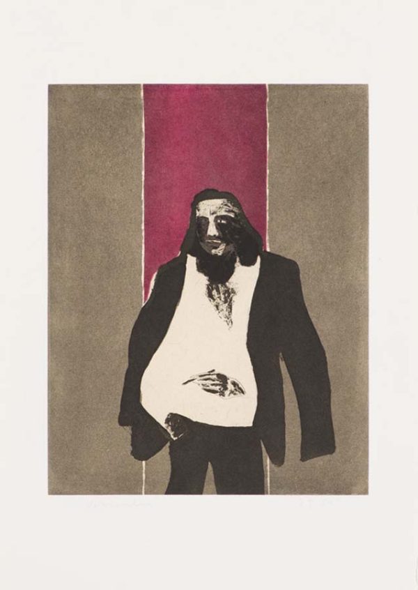 Self Portrait in Roma by Fritz Scholder
